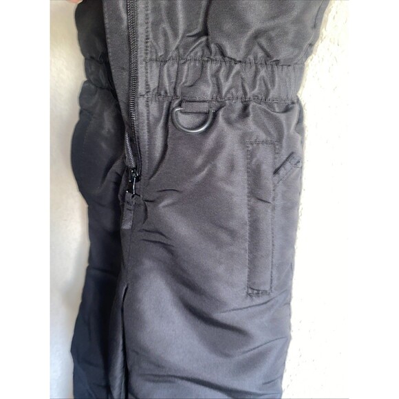 CANYON RIVER BLUES Bib Snow Pants 5-6 Black Zip WATER RESISTANT Insulated - Picture 4 of 7
